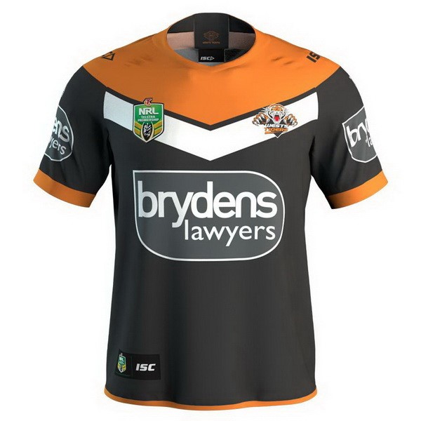 Tailandia Camiseta Wests Tigers 1ª Kit 2018 Negro